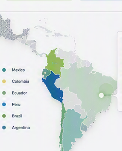 ACCESS countries map