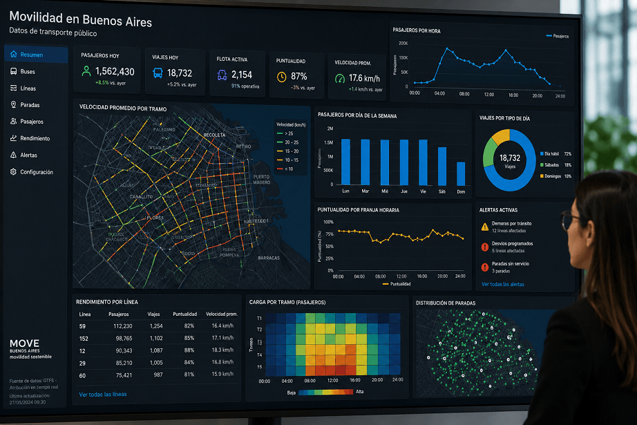 Public transport data visualisation